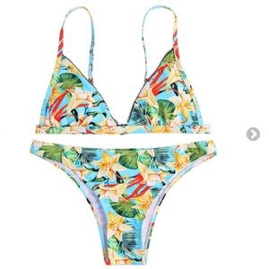 NWT Tropical Beaded Bikini